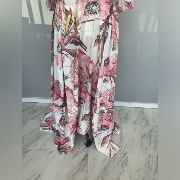 Bechetti- floral maxi dress made in Italy V3-3 - Picture 6 of 7